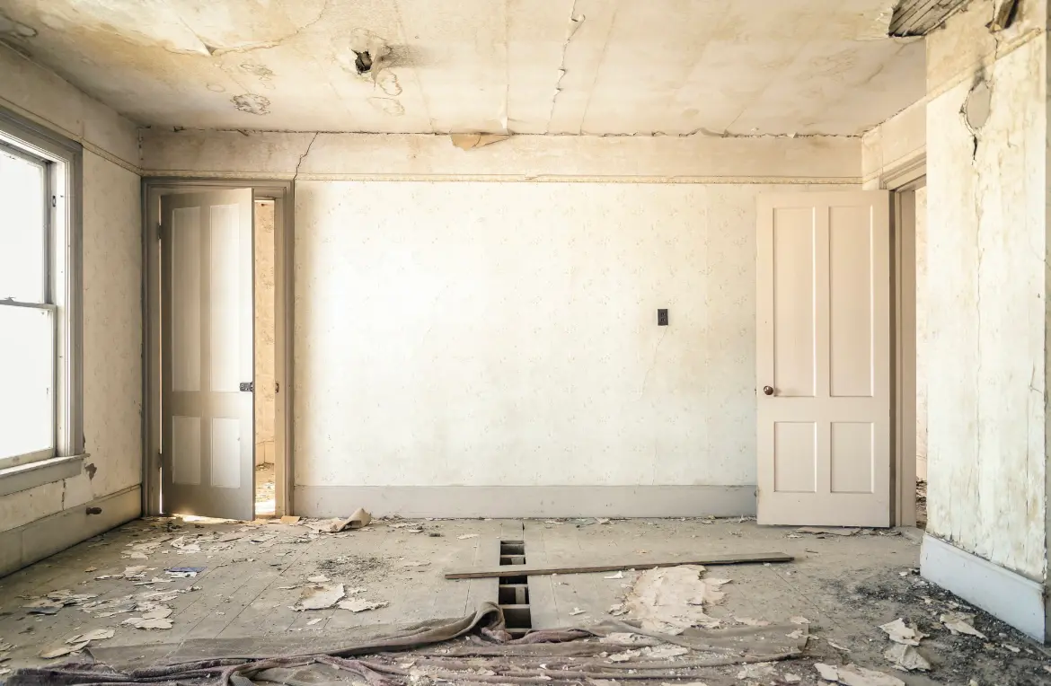 Waste disposal crew managing a cleanout project in Anaconda-Deer Lodge County