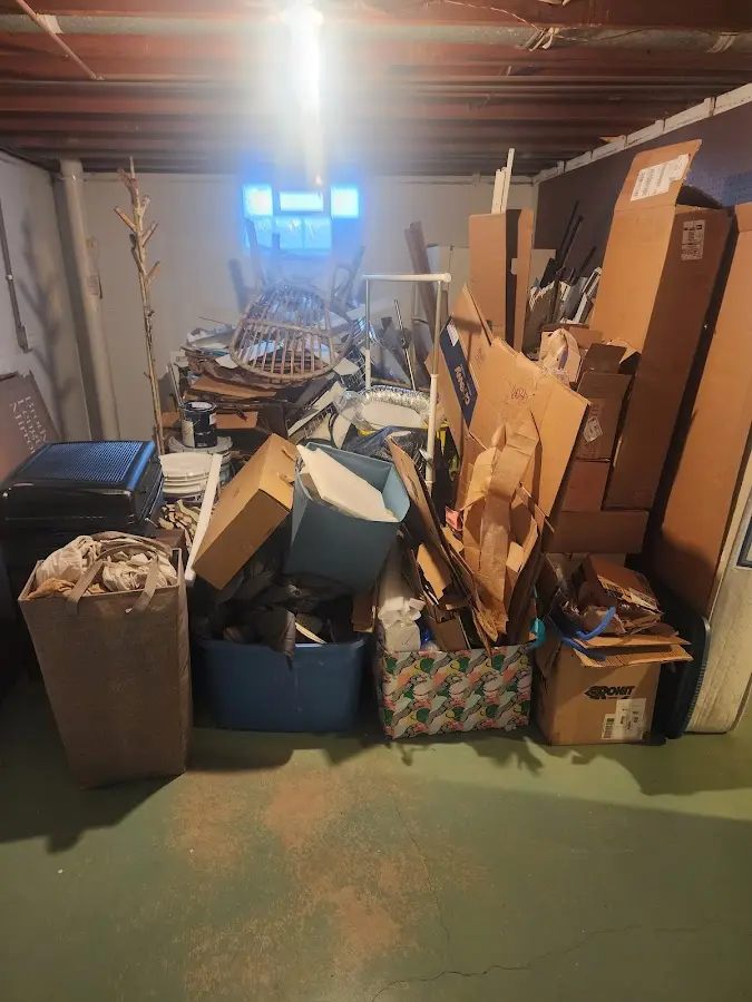 Roll-off dumpster container at job site for 4 Yard Dumpster Rental in Anaconda-Deer Lodge County